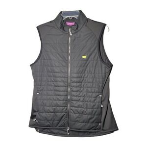 NWT Magnolia Lane Tech Womens Black Sleeveless Full-Zip Puffer Vest Size Large